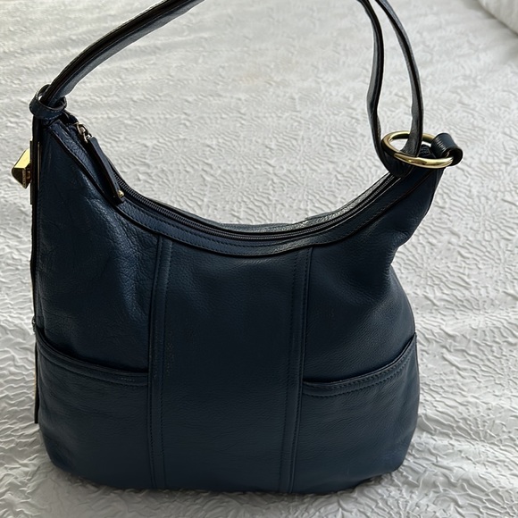 Tignanello Blue Leather Bag - Picture 2 of 6